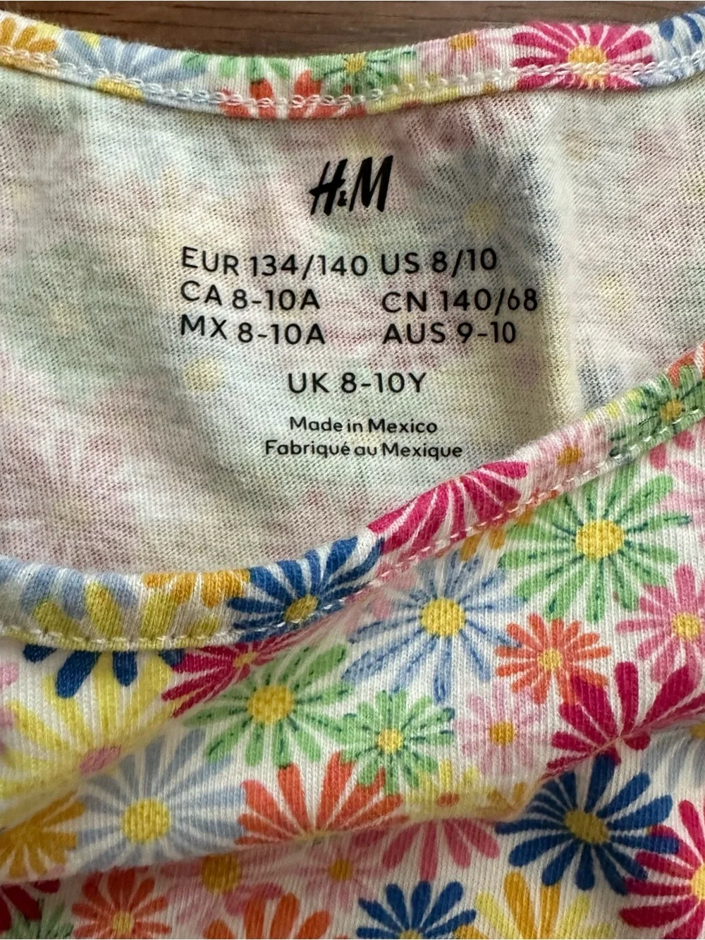 Bundle 2x H&M Girls 8-10 Sleeveless Cotton Summer Dress Floral Colorful EUC!